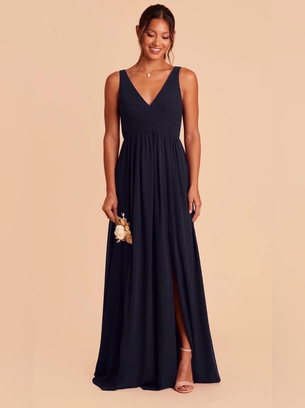 Birdy Grey Navy V-Neck Sleeveless Maxi Dress(15%OFF)